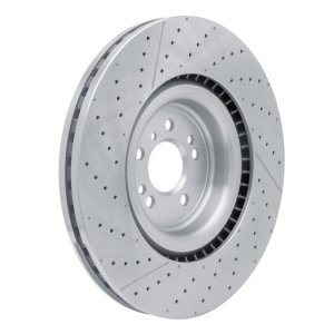 Mercedes-Benz GLS63 AMG Brake Rotor (1) - Front - R1 Concepts - Drilled and Slotted - `12-`19